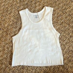 Barely worn Brandy Melville high neck white tank!! Perfect staple!!